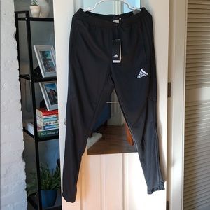 Adidas Tapered Fit Joggers/Pants (Dark Grey)